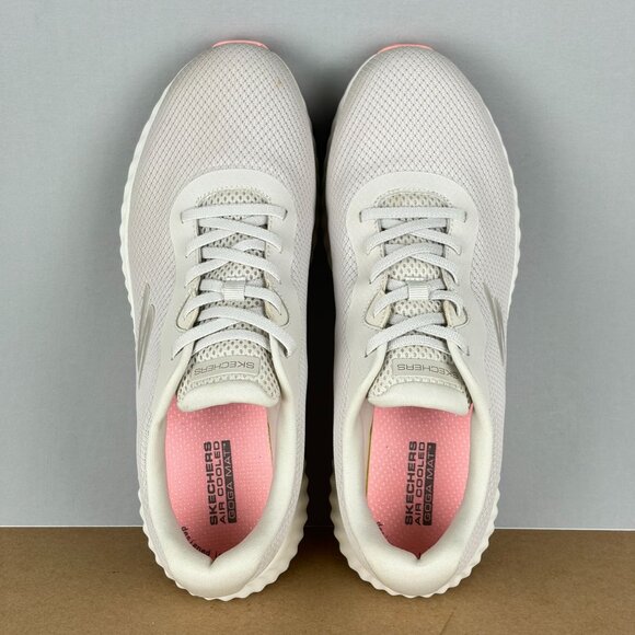 Skechers Go Run Now Calumet No Tie Running Shoes Womens 11 Natural Low Top - Picture 9 of 10